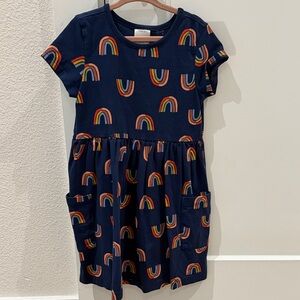 Hanna Andersson Rainbow Patterned Kids Dress